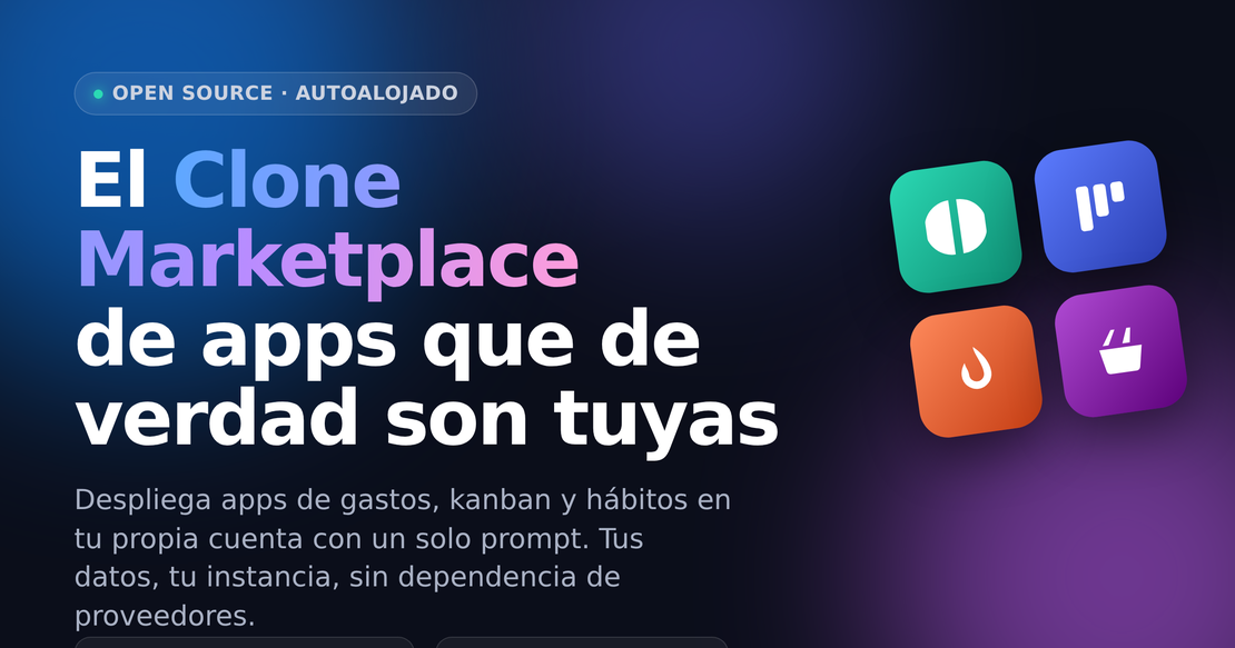 Open Clone Marketplace: una tienda de apps que de verdad son tuyas